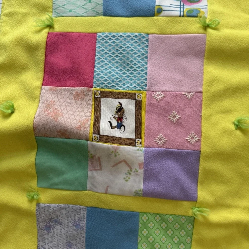 Quilt Patchwork Pinocchio Characters Handmade Baby 36